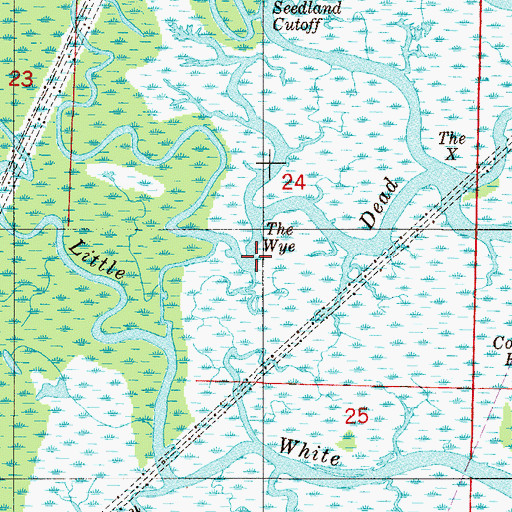 Topographic Map of The Wye, FL
