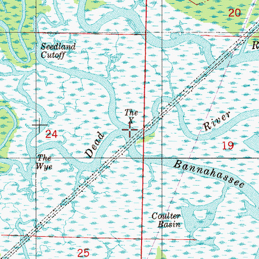 Topographic Map of The X, FL