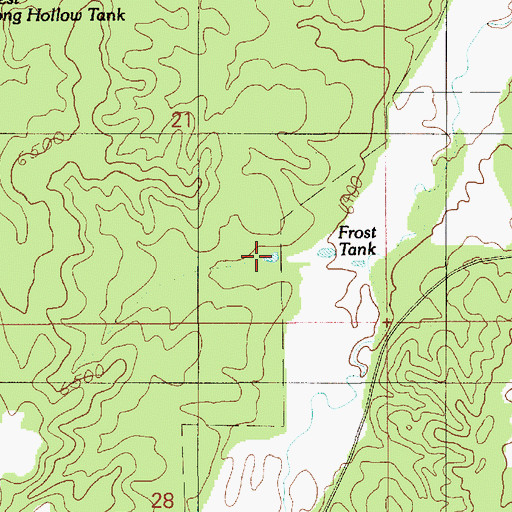 Topographic Map of Frost Tank, AZ