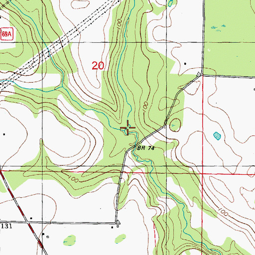 Topographic Map of Thomas Mill Creek, FL