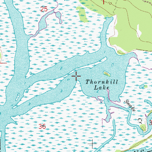 Topographic Map of Thornhill Lake, FL