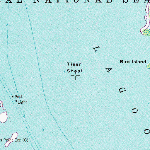 Topographic Map of Tiger Shoal, FL