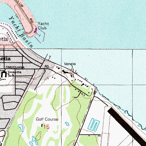 Topographic Map of Timuquana Country Club, FL