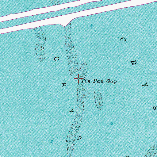 Topographic Map of Tin Pan Gap, FL