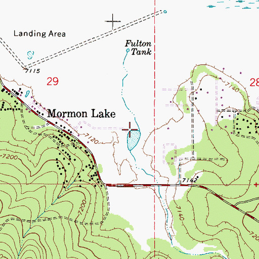 Topographic Map of Fulton Canyon, AZ