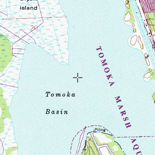 Topographic Map of Tomoka Basin, FL