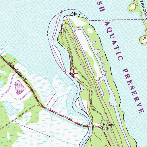 Topographic Map of Tomoka River, FL