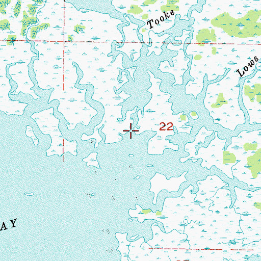 Topographic Map of Tooke Creek, FL