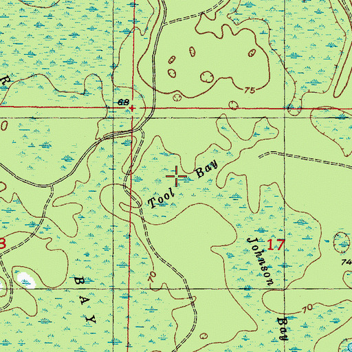 Topographic Map of Tool Bay, FL