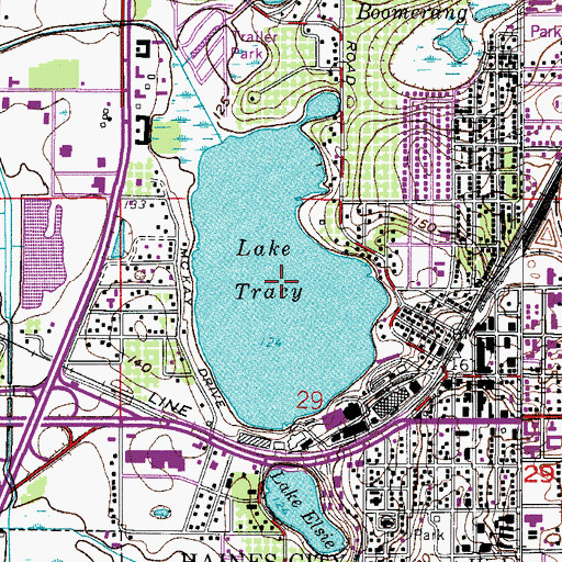 Topographic Map of Lake Tracy, FL