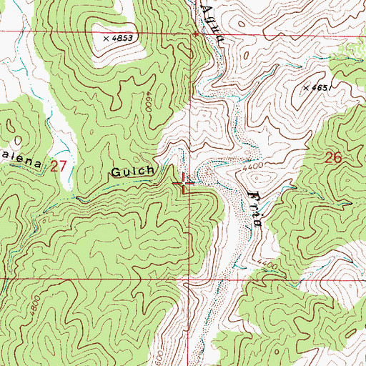 Topographic Map of Galena Gulch, AZ