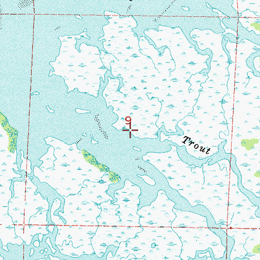 Topographic Map of Trout Creek, FL