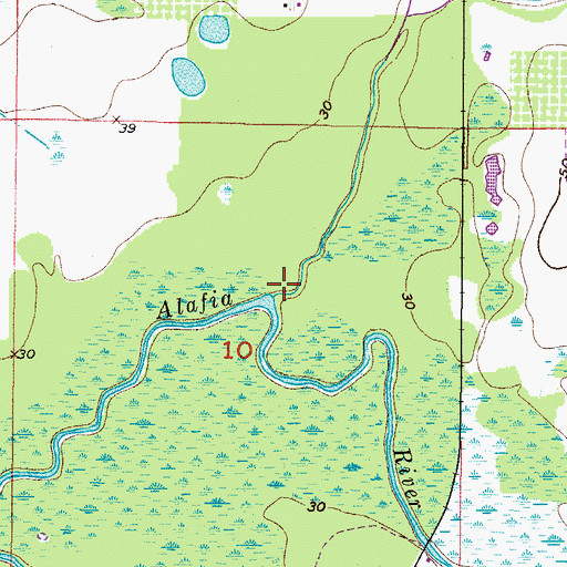 Topographic Map of Turkey Creek, FL