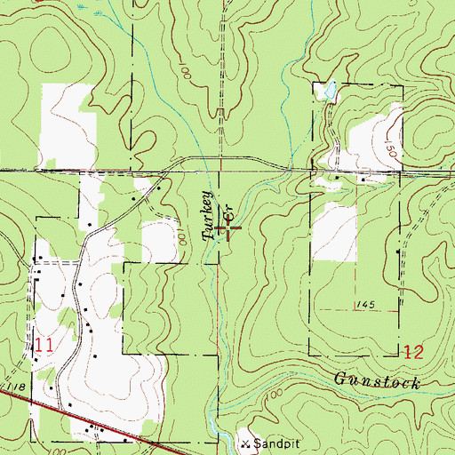 Topographic Map of Turkey Creek, FL