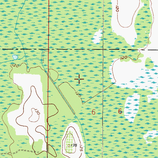 Topographic Map of Turkey Creek, FL