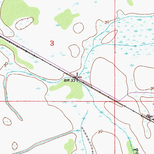 Topographic Map of Turkey Slough, FL