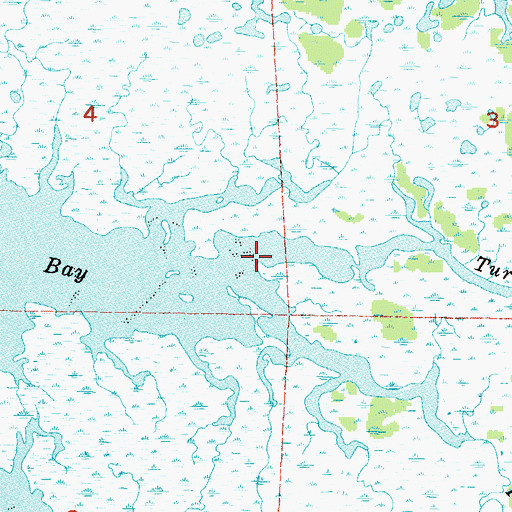 Topographic Map of Turtle Creek, FL