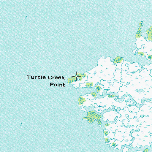 Topographic Map of Turtle Creek Point, FL