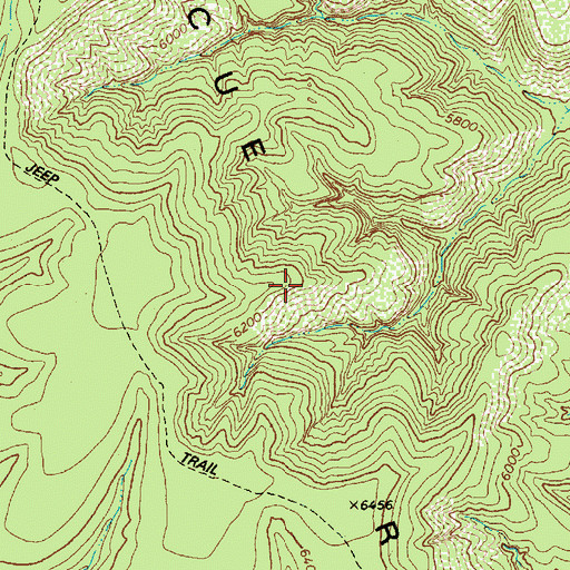 Topographic Map of Cibecue Ridge, AZ