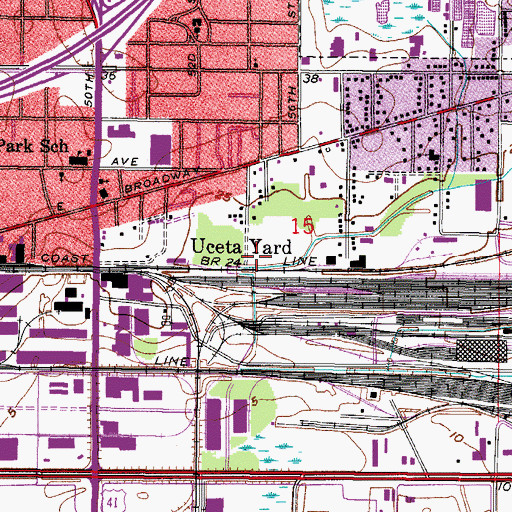 Topographic Map of Uceta Yard, FL