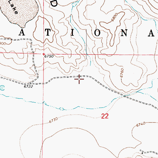 Topographic Map of Garland Prairie, AZ
