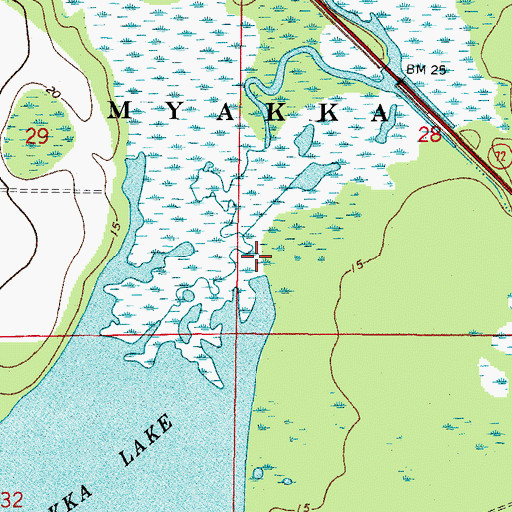 Topographic Map of Vanderipe Slough, FL