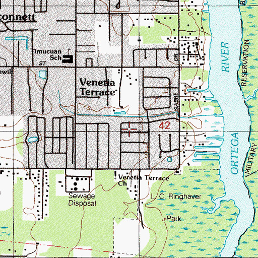 Topographic Map of Venetia Terrace, FL
