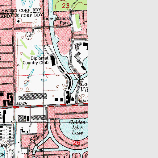 Topographic Map of Lake Villa, FL