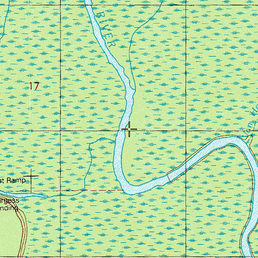 Topographic Map of Virginia Cut, FL