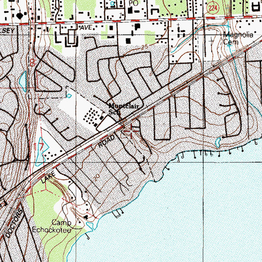 Topographic Map of Wadesboro Springs, FL