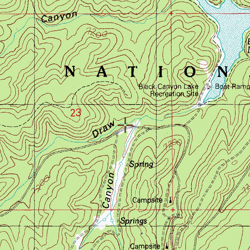 Topographic Map of Gentry Canyon, AZ