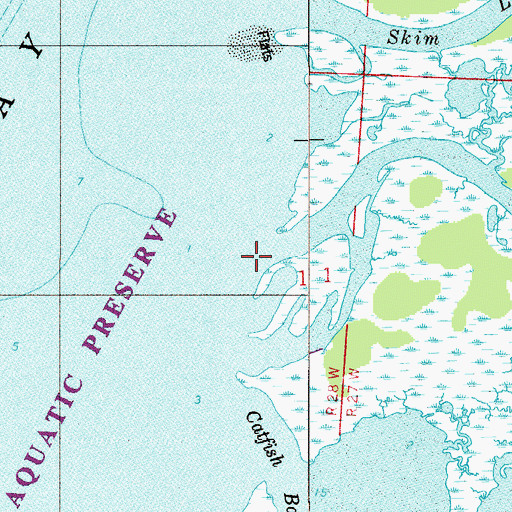 Topographic Map of Weaver River, FL