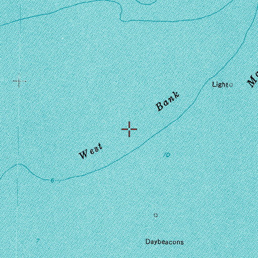Topographic Map of West Bank, FL