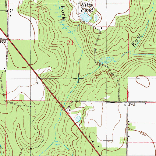 Topographic Map of West Fork Juniper Creek, FL