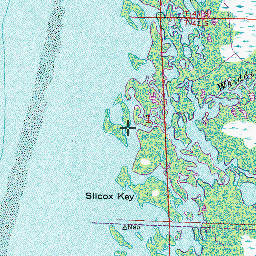 Topographic Map of Whidden Branch, FL