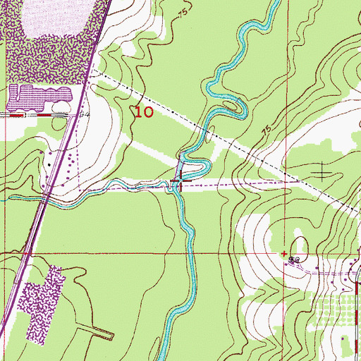 Topographic Map of Whidden Creek, FL
