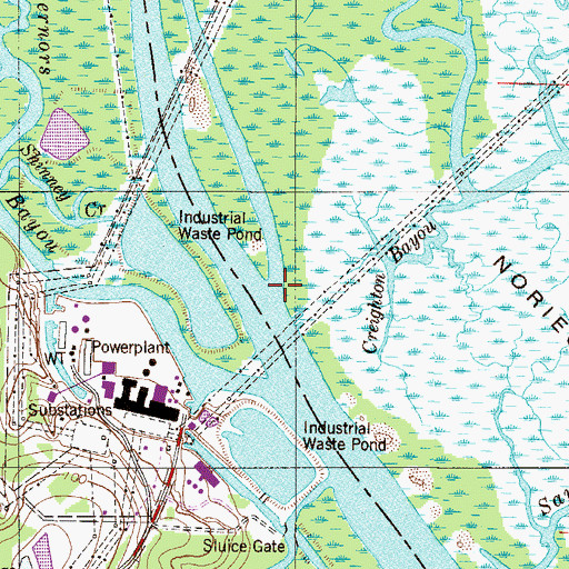 Topographic Map of White River, FL