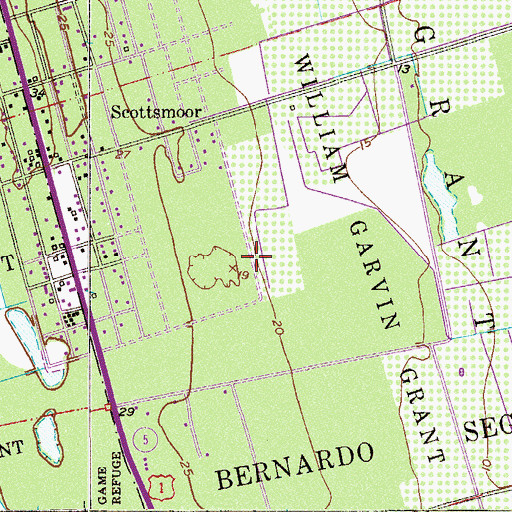 Topographic Map of William Garvin Grant, FL
