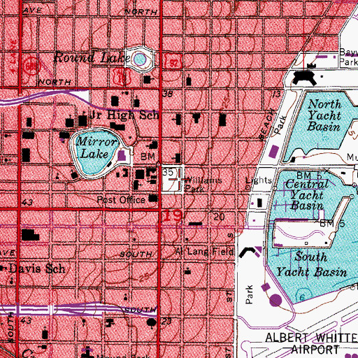 Topographic Map of Wilmers Park, FL
