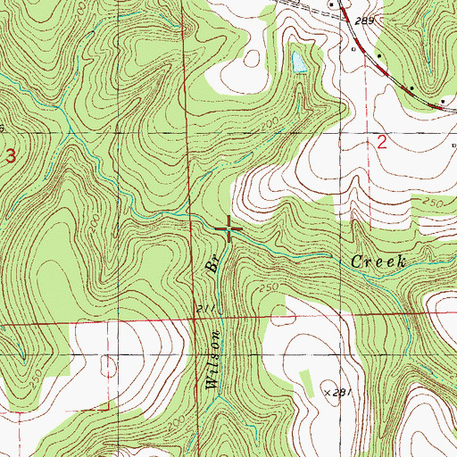 Topographic Map of Wilson Branch, FL