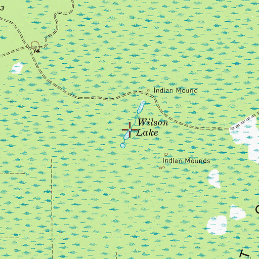 Topographic Map of Wilson Lake, FL