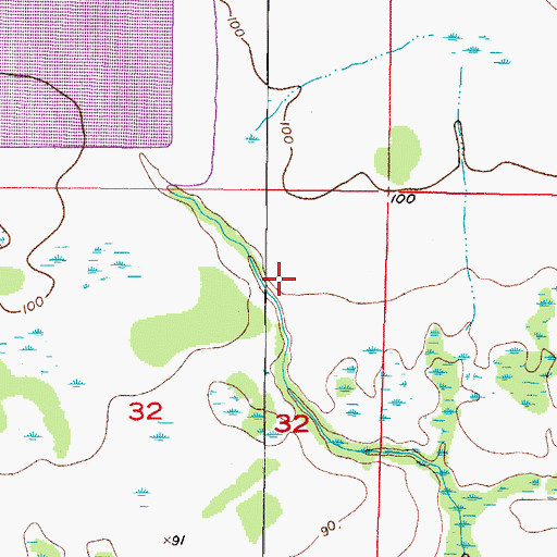 Topographic Map of Wingate Creek, FL