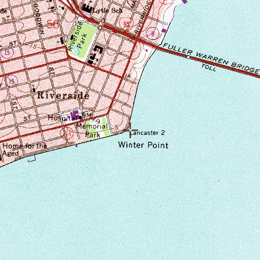 Topographic Map of Winter Point, FL