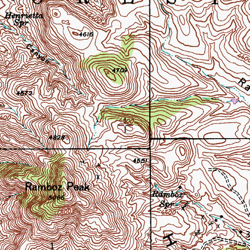 Topographic Map of Globe Hills, AZ