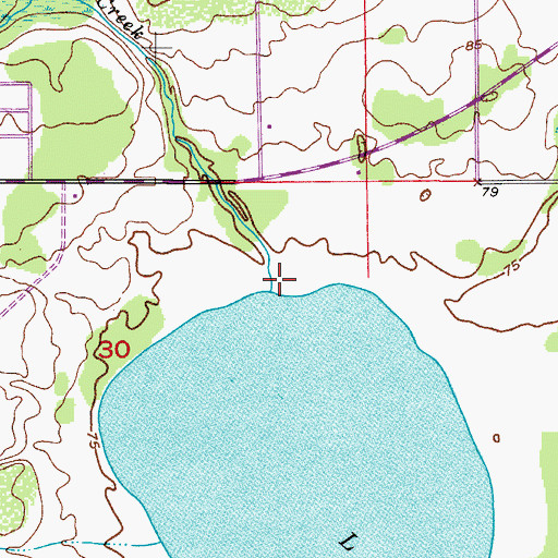Topographic Map of Wolf Creek, FL