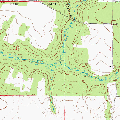 Topographic Map of Wolf Creek, FL