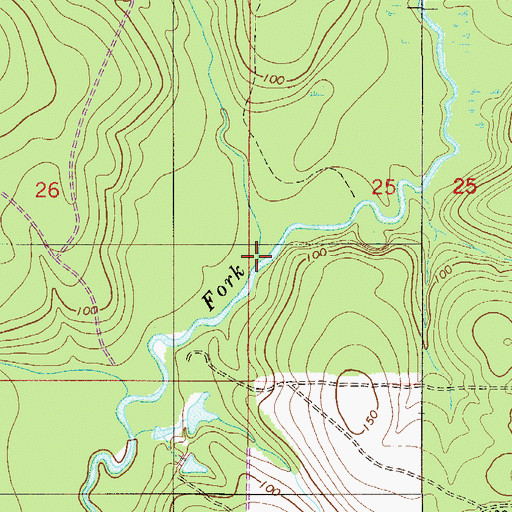 Topographic Map of Wolf Creek, FL
