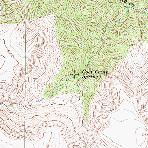 Topographic Map of Goat Camp Spring, AZ