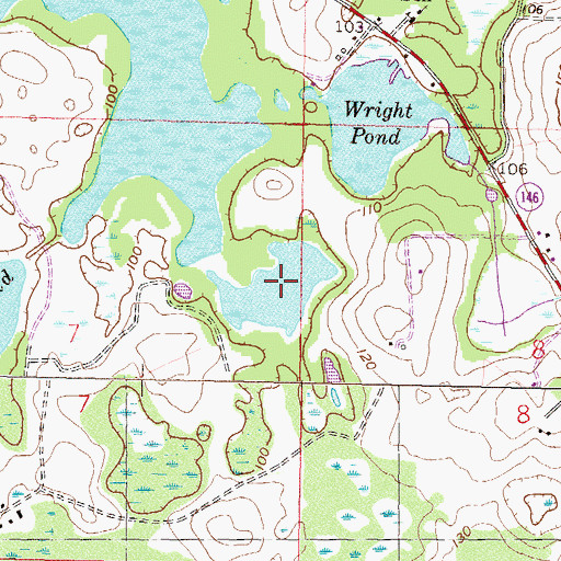 Topographic Map of Wright Pond, FL