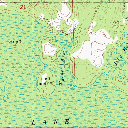Topographic Map of Wyche Arm, FL